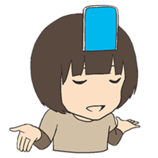 Shy Japanese girl sticker #3733348