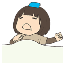 Shy Japanese girl sticker #3733350