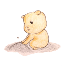 a sulked boy. sticker #3734993