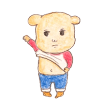 a sulked boy. sticker #3734997