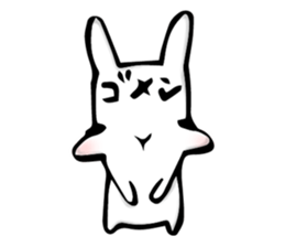 Rabbit and sometimes frog sticker #3735174