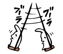 Rabbit and sometimes frog sticker #3735183