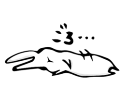 Rabbit and sometimes frog sticker #3735189