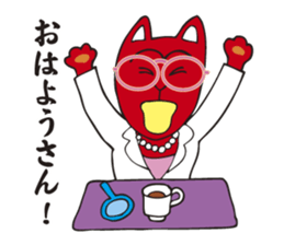 Fortuneteller of a red fox sticker #3736155