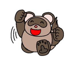 Super cute raccoon sticker sticker #3736369