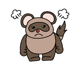 Super cute raccoon sticker sticker #3736370