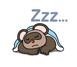 Super cute raccoon sticker sticker #3736380