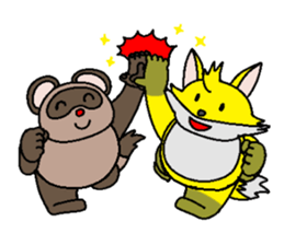 Super cute raccoon sticker sticker #3736390