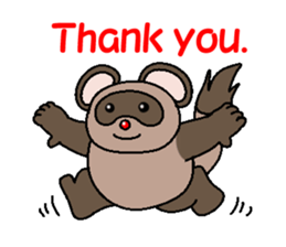 Super cute raccoon sticker sticker #3736393