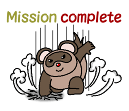 Super cute raccoon sticker sticker #3736395