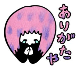 A lot colorful loose characters sticker #3737564