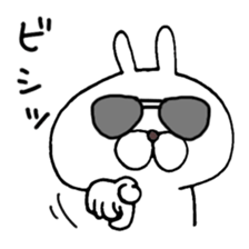 Arrogant Bunny with Baby Chick sticker #3737608