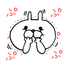 Arrogant Bunny with Baby Chick sticker #3737613