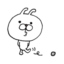 Arrogant Bunny with Baby Chick sticker #3737619