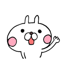 Arrogant Bunny with Baby Chick sticker #3737628