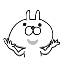 Arrogant Bunny with Baby Chick sticker #3737636