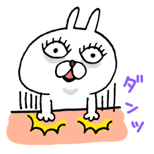 Arrogant Bunny with Baby Chick sticker #3737638