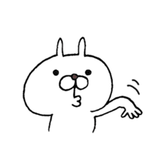 Arrogant Bunny with Baby Chick sticker #3737640