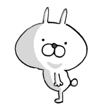Arrogant Bunny with Baby Chick sticker #3737641