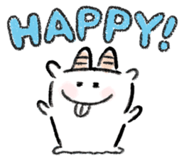 A nanny goat named Som sticker #3737898