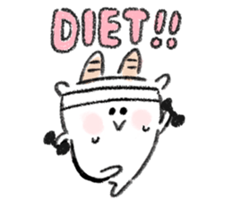 A nanny goat named Som sticker #3737904