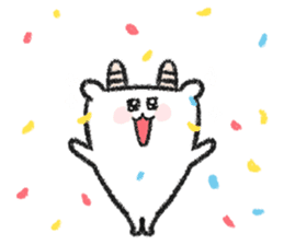 A nanny goat named Som sticker #3737926