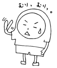 T-shirt man sticker's sticker #3737981