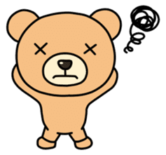 Round Brown Bear sticker #3738446