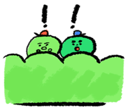 Pea's peaceful life! sticker #3738656