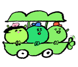 Pea's peaceful life! sticker #3738684