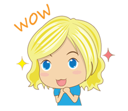 Lovely Blonde Girl sticker #3738687