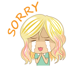 Lovely Blonde Girl sticker #3738695