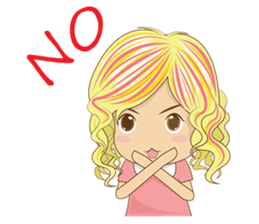 Lovely Blonde Girl sticker #3738696