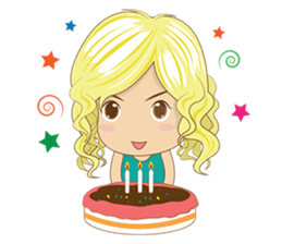 Lovely Blonde Girl sticker #3738702