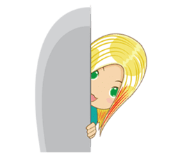 Lovely Blonde Girl sticker #3738704