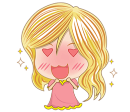 Lovely Blonde Girl sticker #3738713