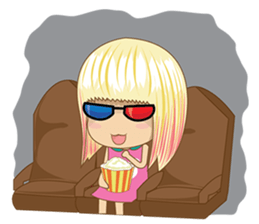 Lovely Blonde Girl sticker #3738716