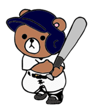 baseball bear sticker #3738808