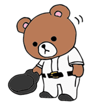 baseball bear sticker #3738810