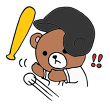 baseball bear sticker #3738814