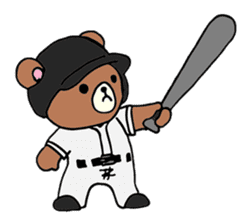 baseball bear sticker #3738820