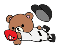 baseball bear sticker #3738825