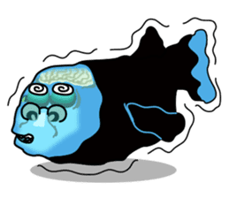 Macropinna microstoma LINE Sticker sticker #3741050