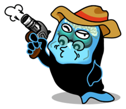 Macropinna microstoma LINE Sticker sticker #3741061