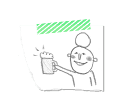 girl with a bun sticker #3741642