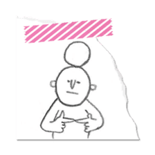 girl with a bun sticker #3741643