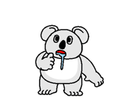 Cute koala Sticker sticker #3743612