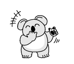 Cute koala Sticker sticker #3743615