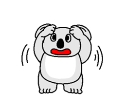 Cute koala Sticker sticker #3743620