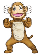 Funny animal suit sticker #3744616